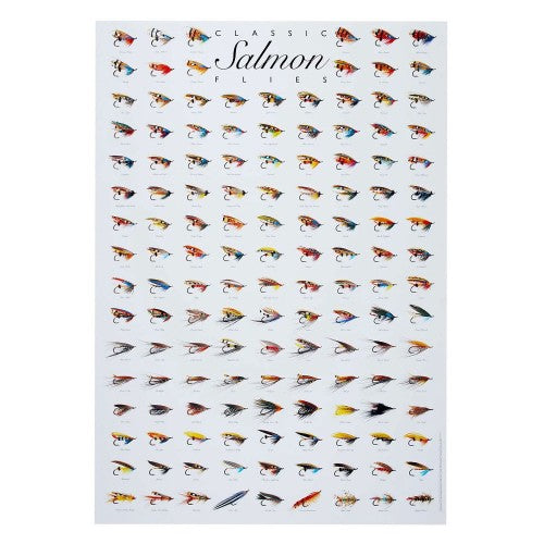 Póster Frodinflies Moscas de Salmón 70 × 100 cm