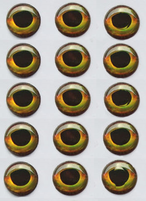 Ojos 3D Adhesivos Pupila Oval