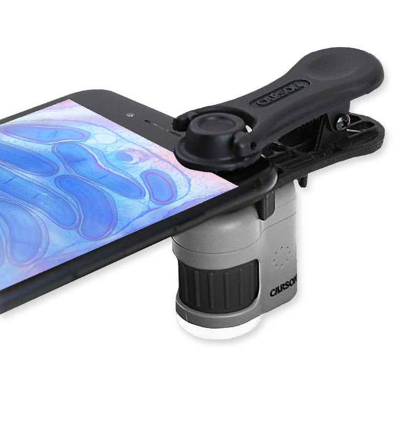 Microscopio 20x Clip para Teléfono con Luz UV