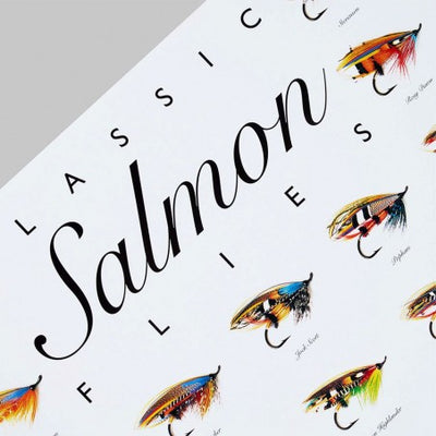 Póster Frodinflies Moscas de Salmón 70 × 100 cm