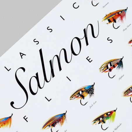 Póster Moscas de Salmón 70 × 100 cm