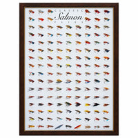 Póster Frodinflies Moscas de Salmón 70 × 100 cm