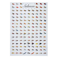 Póster Frodinflies Moscas de Salmón 70 × 100 cm