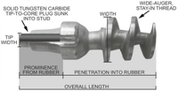 Traction Kit 20 Clavos ATZ594F Especial Suela de Fieltro