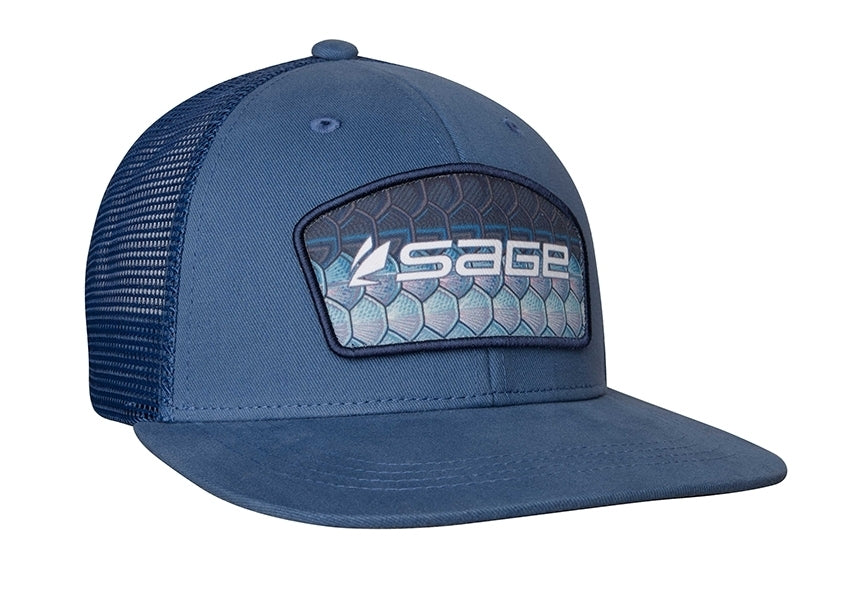 Gorra Sage Patch Trucker Blue Tarpon
