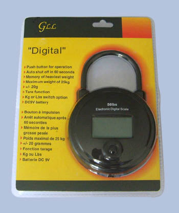 Peso Digital Padlock 25 kg